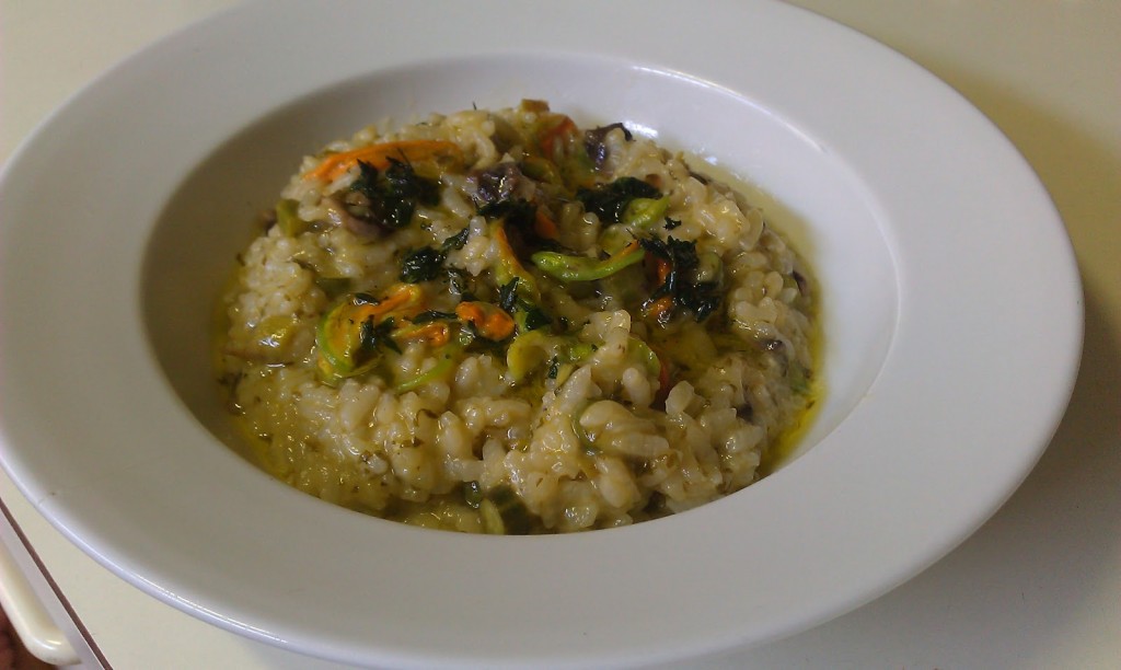 Zucchini Flower Risotto