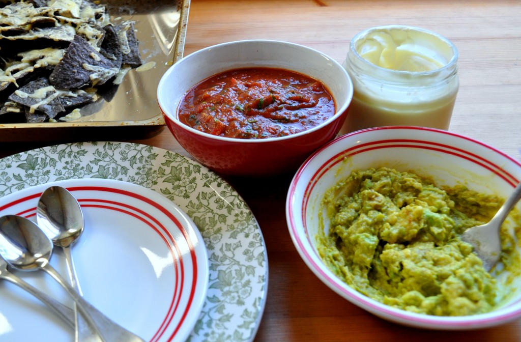 Nachos with Homemade Salsa on Homemade, Healthy, Happy