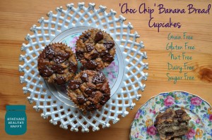 Choc Chip Banana Bread Cupcakes (Grain Free)