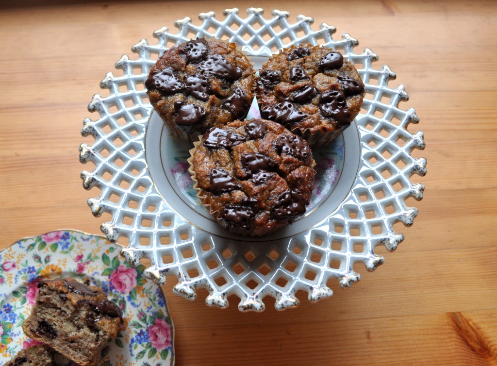 Grain Free Choc Chip Banana Bread Cupcakes on Homemade, Healthy, Happy