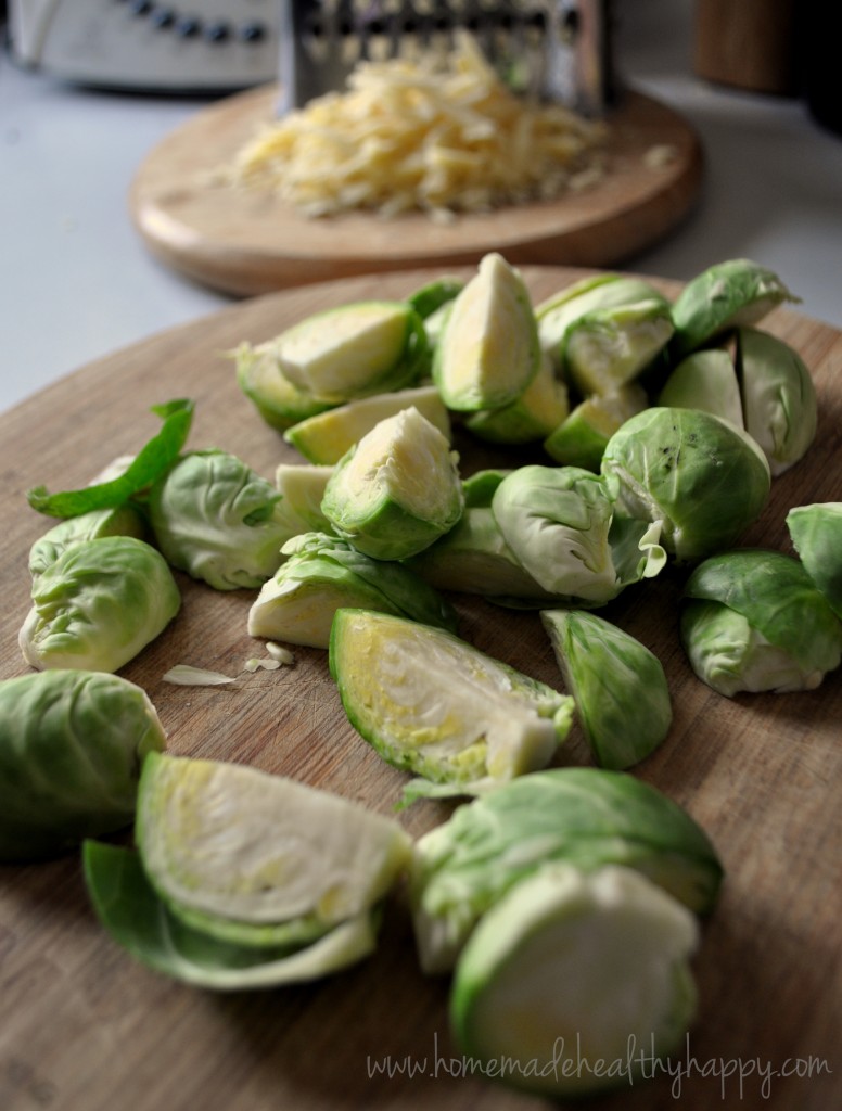 Cheesy Smashed Brussels Sprouts on Homemade, Healthy, Happy