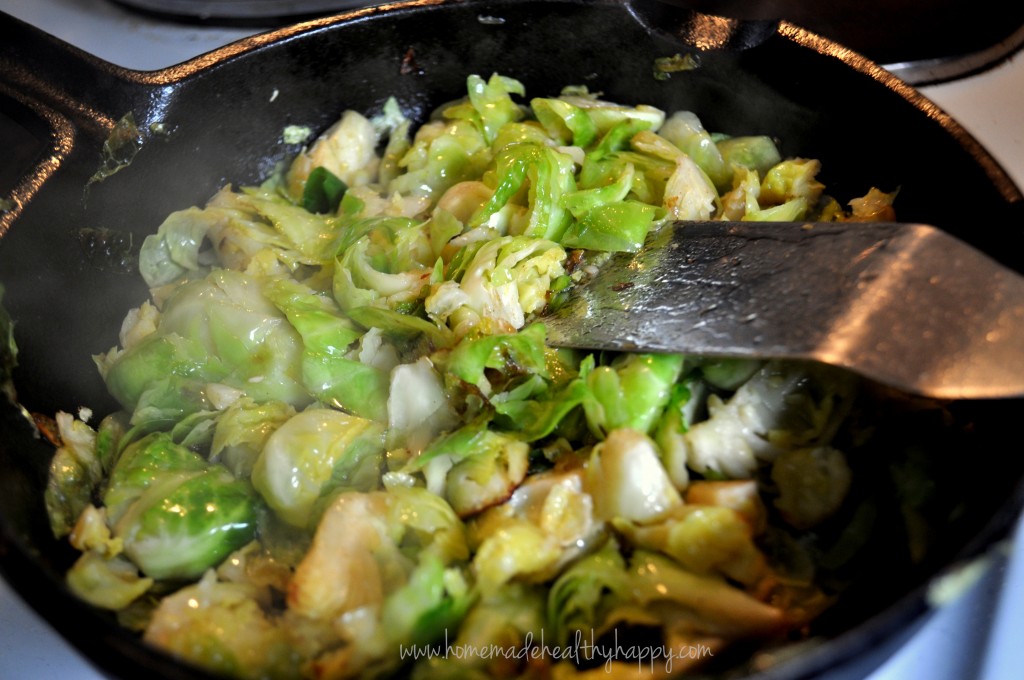 Cheesy Smashed Brussels Sprouts on Homemade, Healthy, Happy