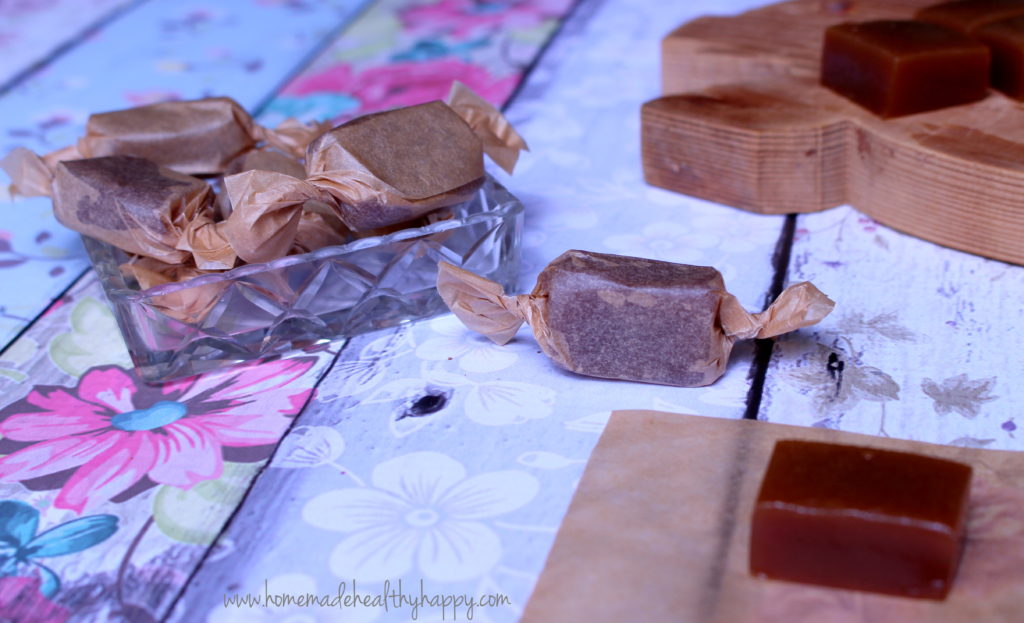 Honey Ginger Caramels on Homemade, Healthy, Happy